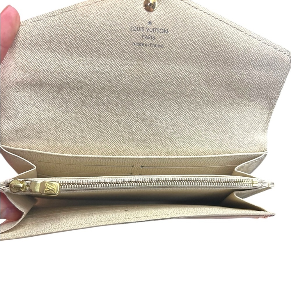 LOW START Louis Vuitton Portefeuille Sala Damier Azur Long Wallet - Picture 8 of 11